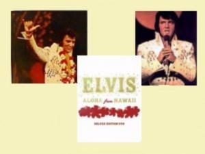 En lille collage fra ”Aloha From Hawaii”, men det var svært at lave en ordentlig for det er et meget ensformigt show i modsætning til ”Elvis '68 Comeback Special”