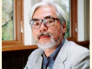 Et billede af Hayao Miyazaki, hvis nogen skulle være i tvivl efter at have set hans lille selvportræt.