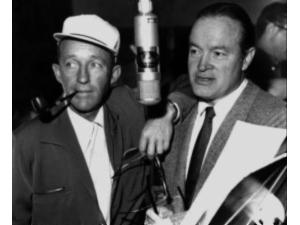 Bing Crosby sammen med sin ven gennem mange år både på film og privat – Bob Hope.
