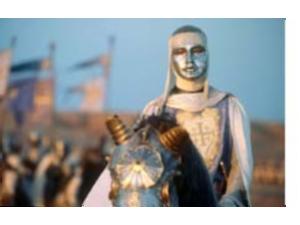 Edward Norton som kongen af Jerusalem, der tvunget sin spedalskhed er nødsaget til at bære maske.