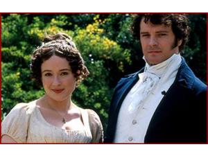 Elizabeth Bennet spilles af Jennifer Ehle og Mr. Darcy af Colin Firth
