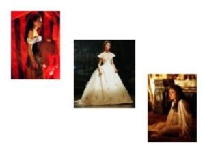 En lille collage med et par billeder af den smukke Christine, som bliver ømt spillet og smukt sunget af Emmy Rossum, selvom hun aldrig bliver en ny Sarah Brightmann.