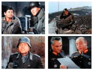 Filmen er fyldt med kendte ansigter fra krigs- og and andre storfilm fra den tid.