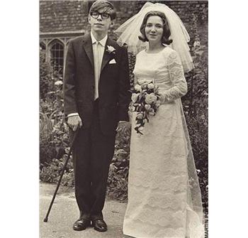 Foto fra Stephen og Jane Hawkings bryllupsdag 1965