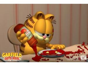 Garfield gør det han er bedst til.....spiser!