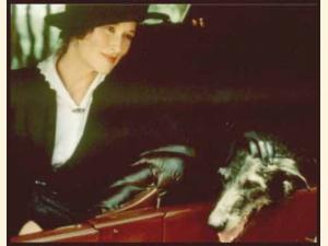 Karen Blixen med sin hund