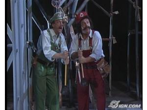 Mario og Luigi som de fremstår i starten og slutningen af hvert afsnit.