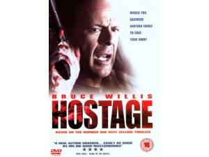 Plakat til region 1 versionen af Hostage. Denne udgivelse er vist i dens oprindelige format, hvad den Danske region 2 version ikke er....Nordisk film, skam jer !